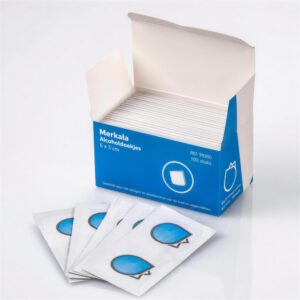 Alcoholdoekjes 6x3cm 100 stuks productafbeelding
